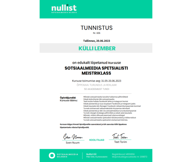 Tunnistus Sotsiaalmeedia turundus